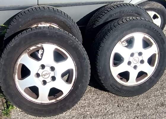 alufelgi 15 całe koła R15/65/195 całoroczne do opel