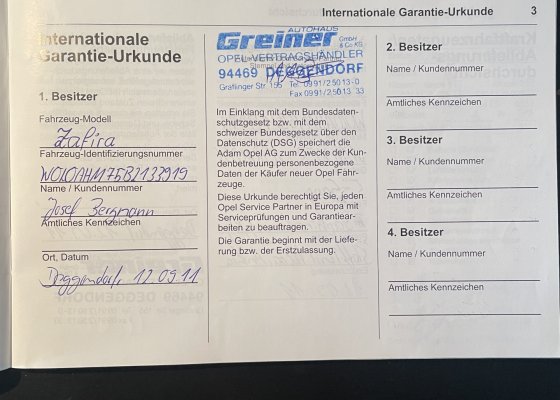 1 właściciel, pełna historia serwisowa | Opel Zafira