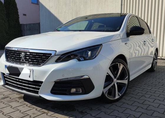 Peugeot 308 GT 205 KM • 2017 • 73 500 km • Denon • Panoramiczny dach • Biała Perła